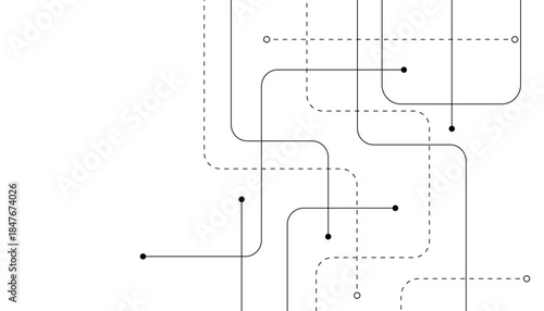 Abstract background with technology circuit board texture. Modern electronic motherboard texture. Creative idea for internet technology. Tech concept for header, web banner, website, presentation.