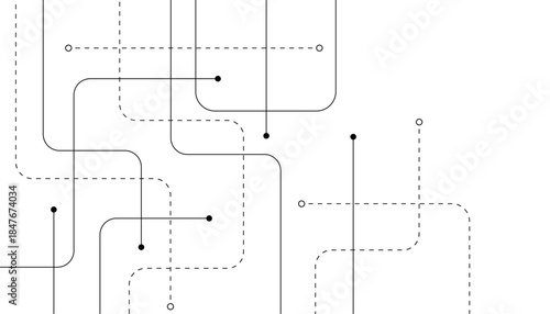 Abstract background with technology circuit board texture. Modern electronic motherboard texture. Creative idea for internet technology. Tech concept for header, web banner, website, presentation.