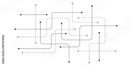 Abstract background with technology circuit board texture. Modern electronic motherboard texture. Creative idea for internet technology. Tech concept for header, web banner, website, presentation.