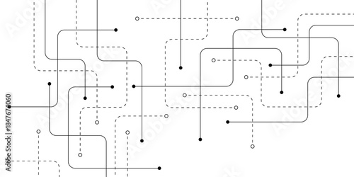 Abstract background with technology circuit board texture. Modern electronic motherboard texture. Creative idea for internet technology. Tech concept for header, web banner, website, presentation.