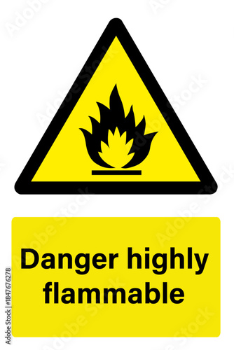 Danger highly flammable
