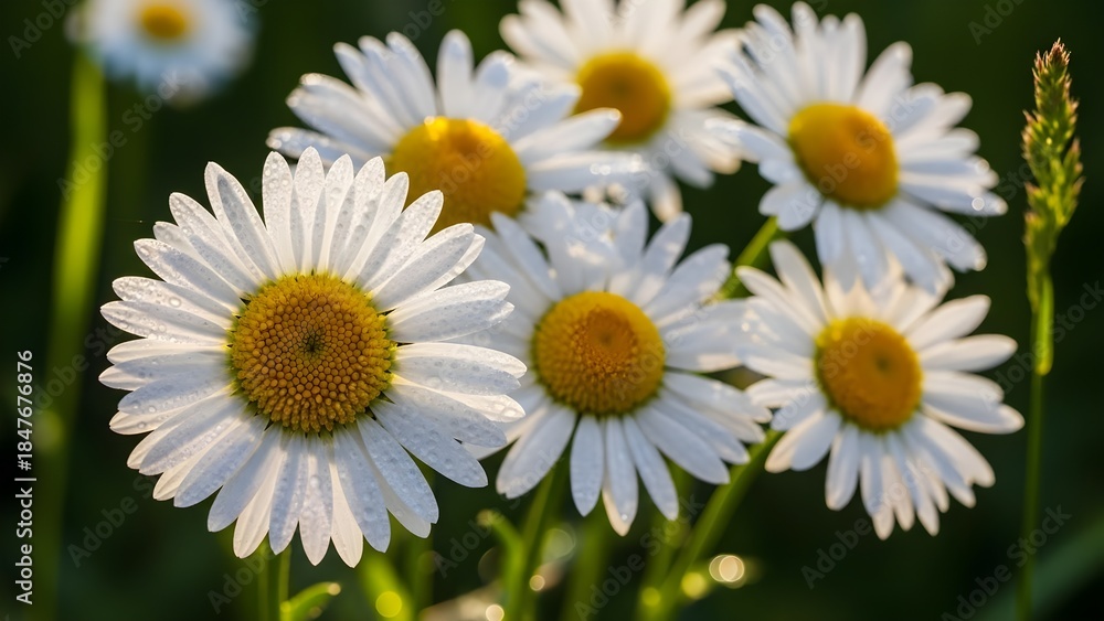 Obraz premium Close up of daisies