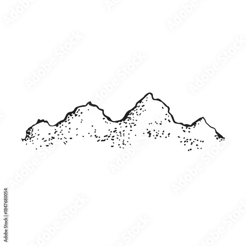 Vector hills for creating tourist compositions