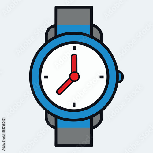 A cartoon illustration of a business alarm clock with a money sign dial representing the deadline concept that time is money and it is time to go