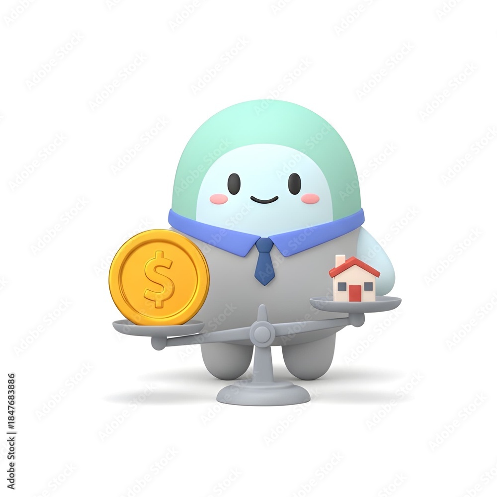 Fototapeta premium 3d penguin in baseball cap with a ball