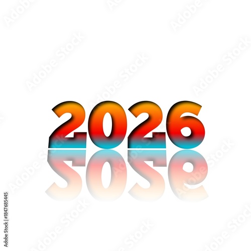 Happy new year 2026  illustration background