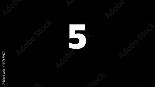 ountdown 10 to 0 animation numbers 4k alpha channel