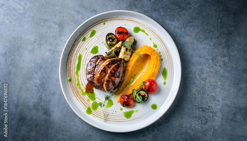 Tender Beef Medallion with Foie Gras and Mashed Squash