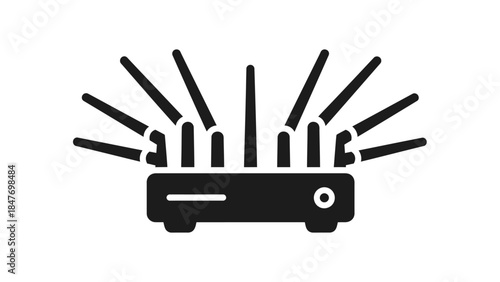 Minimalist Illustration of a Swiss Army Knife with Multiple Tools Extended Displaying Utility and
