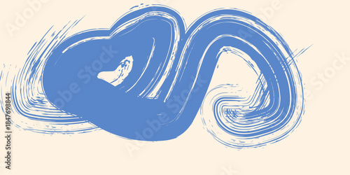 Fluid swoosh wave abstract background with stipple noise dot effect, grainy texture pattern