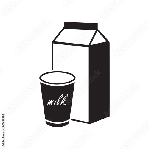 milk icon. Element of farming and garden icons. Premium quality graphic design icon. Signs, outline symbols collection icon for websites, web design, mobile app