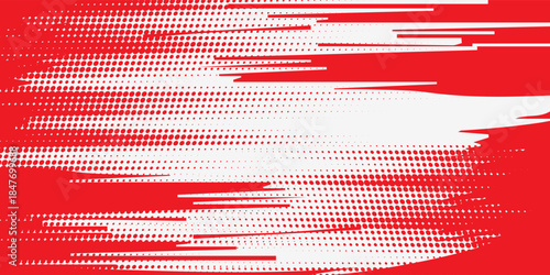 red and white brush wrap car sticker pattern abstract banner sporty lines red and white color combination grunge brush modern pattern racing motorsport vector design.