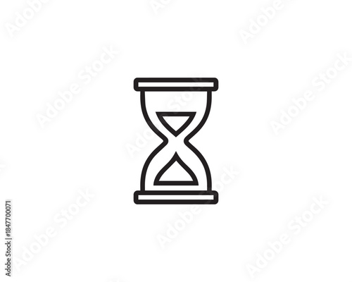 Hourglass icon vector design illustration.