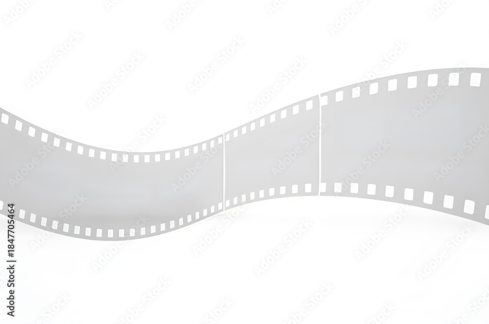 Fototapeta premium Film Strip Graphic on White Background