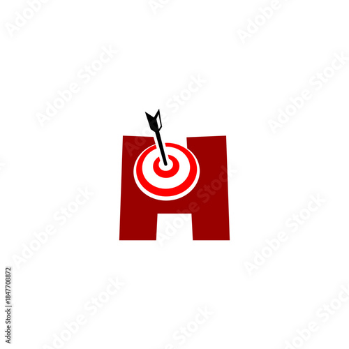 Target Bullseye with arrow an...