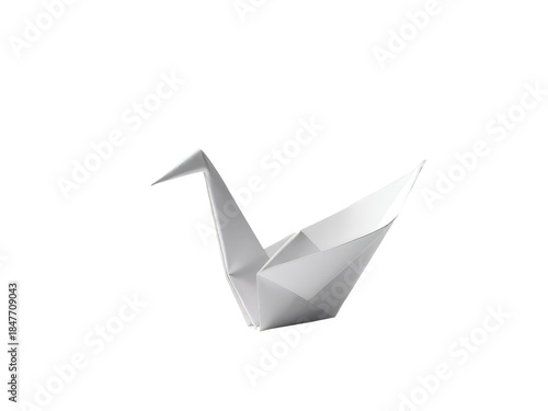 A white origami bird sits peacefully on a white background.transparent background Free Download A white origami bird sits peacefully on a white background.transparent background - GFXLoad