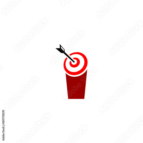 Target Bullseye with arrow an...