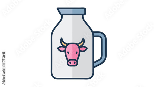 milk bottle with milk