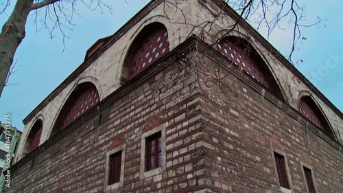 Exterior View of Tophane-i Amire Historic Ottoman Building in Istanbul