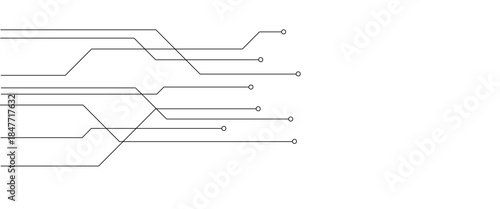 Abstract connecting lines and dots. network connection and global communication technology background