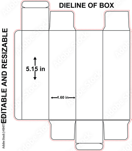Medicine box dieline