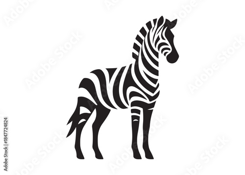 zebra logo vector silhouette, zebra silhouette vector illustration, african zebra logo vector silhouette, black zebra vector, wild animals zebra logo silhouettes vector on white background
