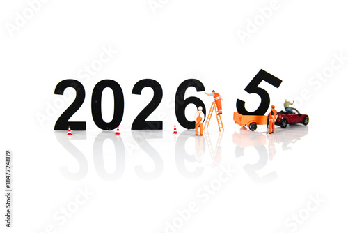 the new year 2025 and removing the old 2026