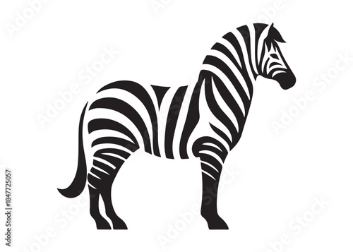 zebra logo vector silhouette, zebra silhouette vector illustration, african zebra logo vector silhouette, black zebra vector, wild animals zebra logo silhouettes vector on white background