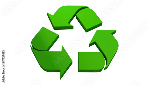 Three arrowed shapes are interlocked, creating a recycling symbol against a black backdrop