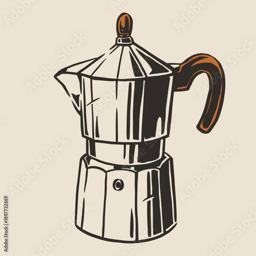 Classic stovetop coffee maker