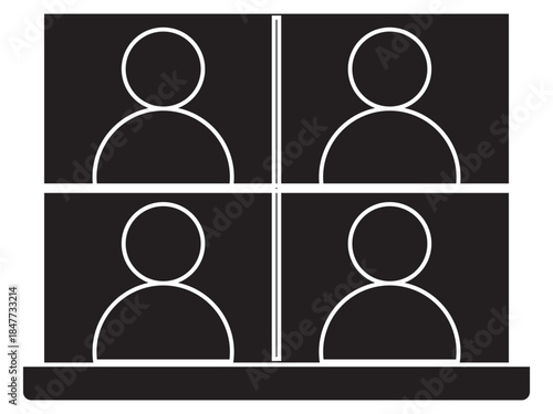 Human interaction and teamwork icons set. Collection  human interaction, teamwork and collaboration icons showing communication, coordination and group processes in flat vector illustration .EPS10/AI.