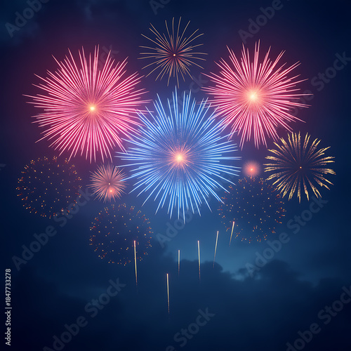 fireworks in the sky