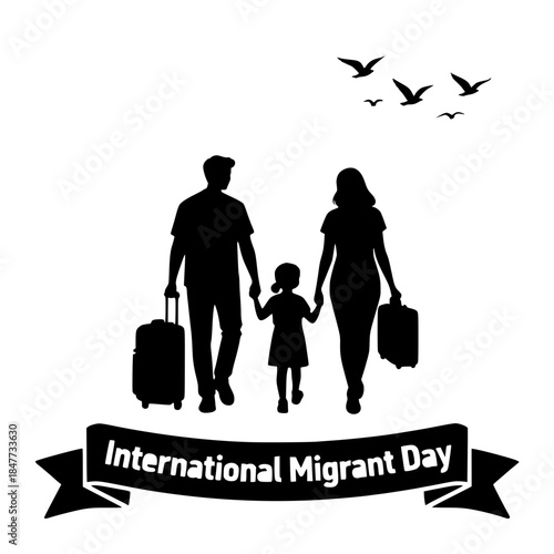 international migrant day vector illustration 