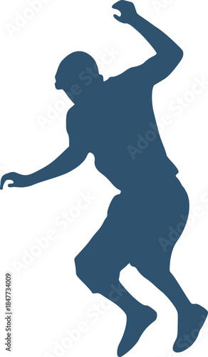 Man jumping illustration