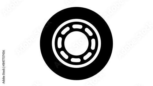 car wheel isolated on white