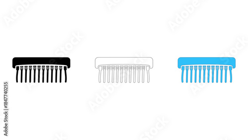 A useful cable comb accessory for neatly organizing and aligning multiple wires
