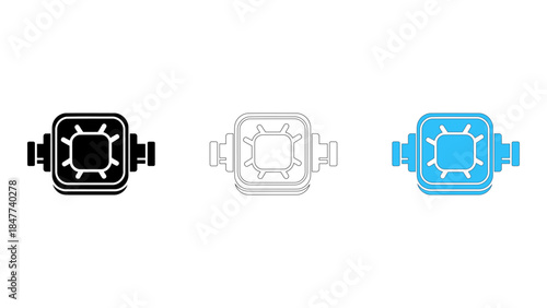 Cpu water block essential component for transferring processor heat to a liquid cooling system.