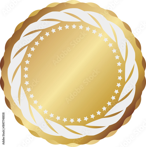 高級感のあるメタリックフレーム　ホワイト＆ゴールド