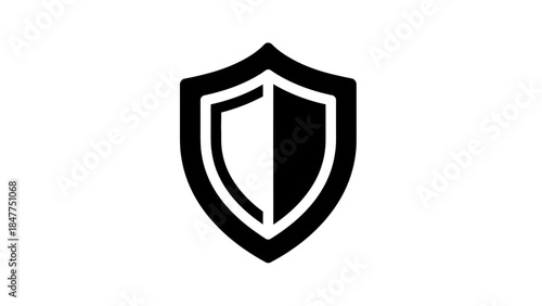 Free Download Minimalist Shield Icon Symbolizing Security and Protection in Design - GFXLoad