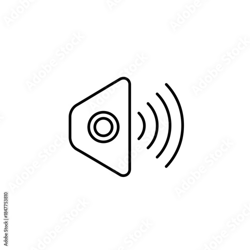 vector illustration of speaker icon