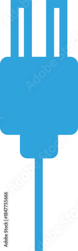 電源プラグのフラットアイコン
