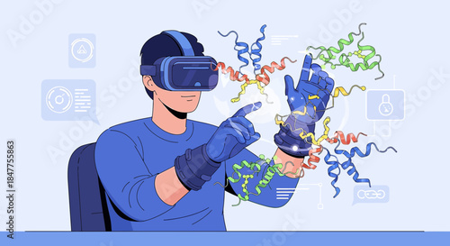Interactive virtual reality for science research visualization of molecular structure