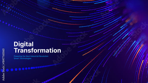 Digital Technology Vector Background. Futuristic AI Tech Banner With Glowing Abstract Connections, Perfect For Innovation And Cyber Security Presentations.