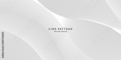 Premium background design with diagonal line pattern in grey colour. Vector white horizontal template for business banner, formal invitation backdrop, luxury voucher, prestigious gift certificate