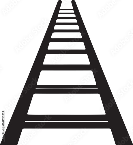 stairway to heaven solid white background silhouette