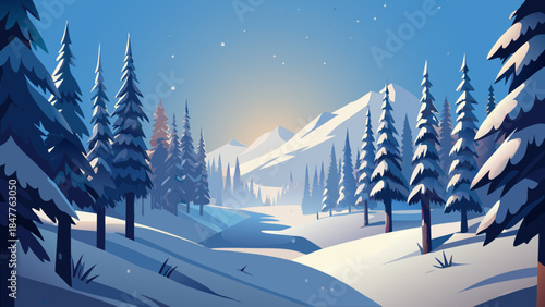 winter, snow panorama, landscape, background, nature, trees, fir trees, conifers, thawed patches, clouds, sky, scenery, frost, freshness, mint, relax, snow, mountain, cold, mountains, forest, ice