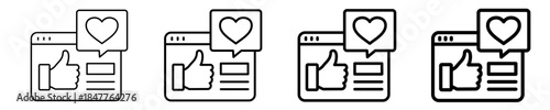 Appreciation Icon Set Different Style Collection
