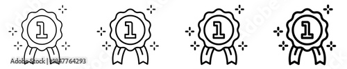 Award Icon Set Different Style Collection