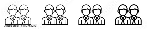 Partner Icon Set Different Style Collection