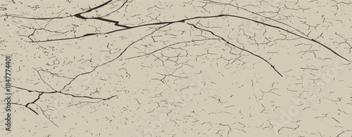 Cracked ground effect, Surface cracks and gaps in the ground. grunge cracked texture style with cracked texture, cracked texture, grunge texture, rough texture.eps